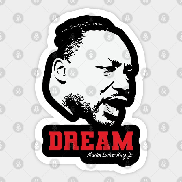 MLK, Dream, Black History, Civil Rights Sticker by UrbanLifeApparel